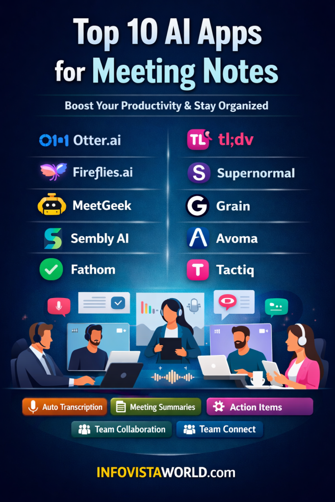 Top 10 AI Apps for Meeting Notes