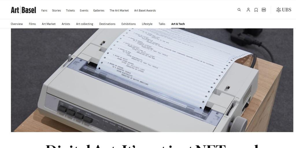 Digital Art and NFTs