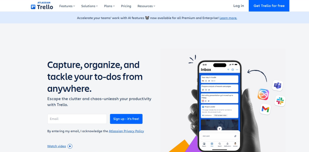 10. Trello – Task Management Tool