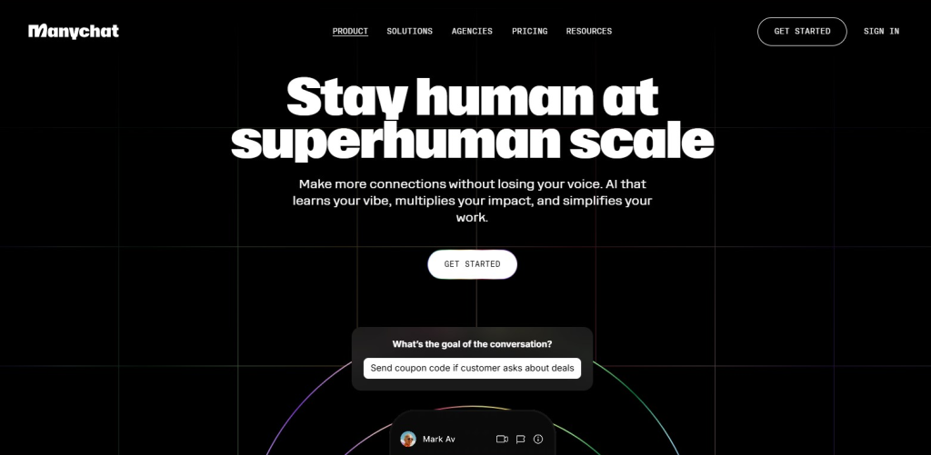5. ManyChat AI (Social Media Selling Tool)