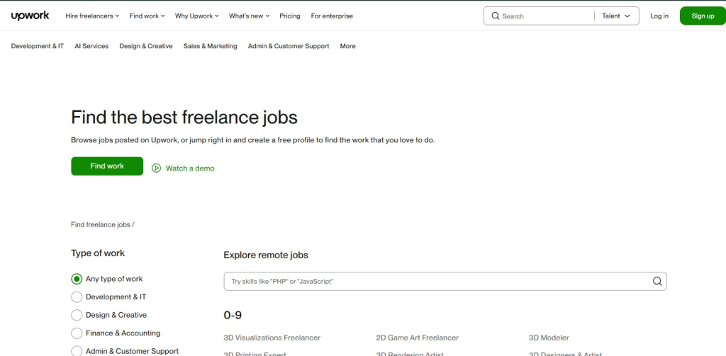 1. Freelancing (Skill Based Online Work)