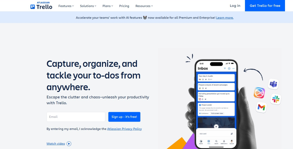 9. Trello — Simple Editorial Workflows