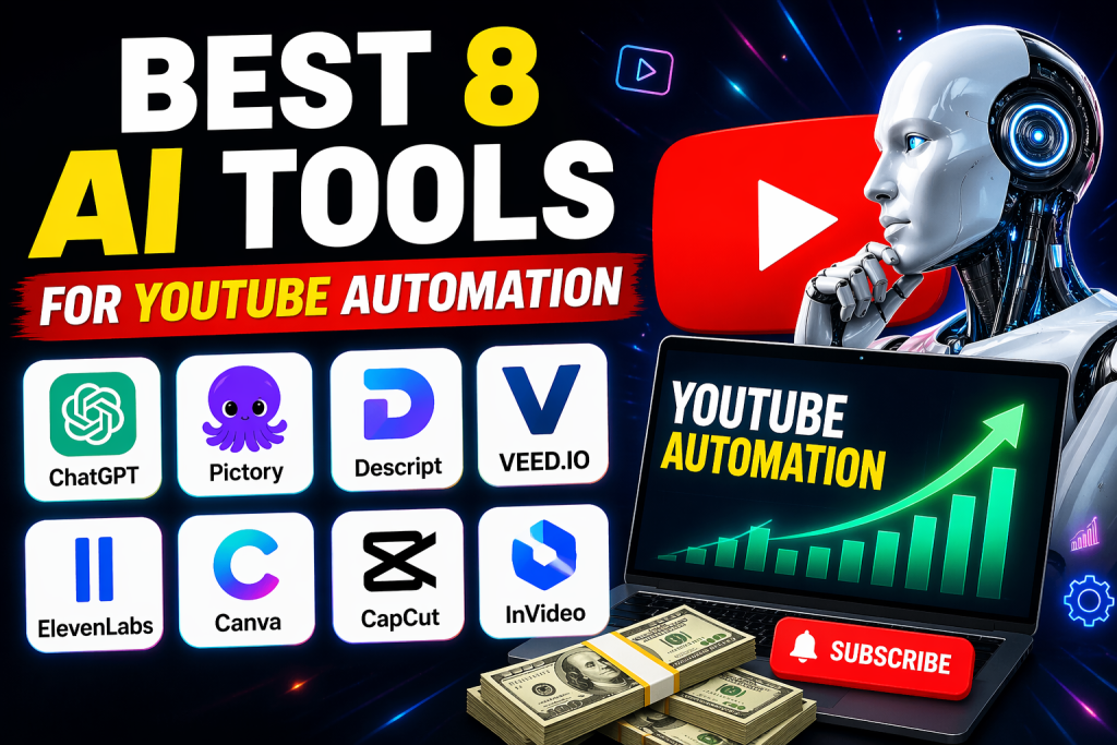 Best 8 AI Tools for YouTube Automation
