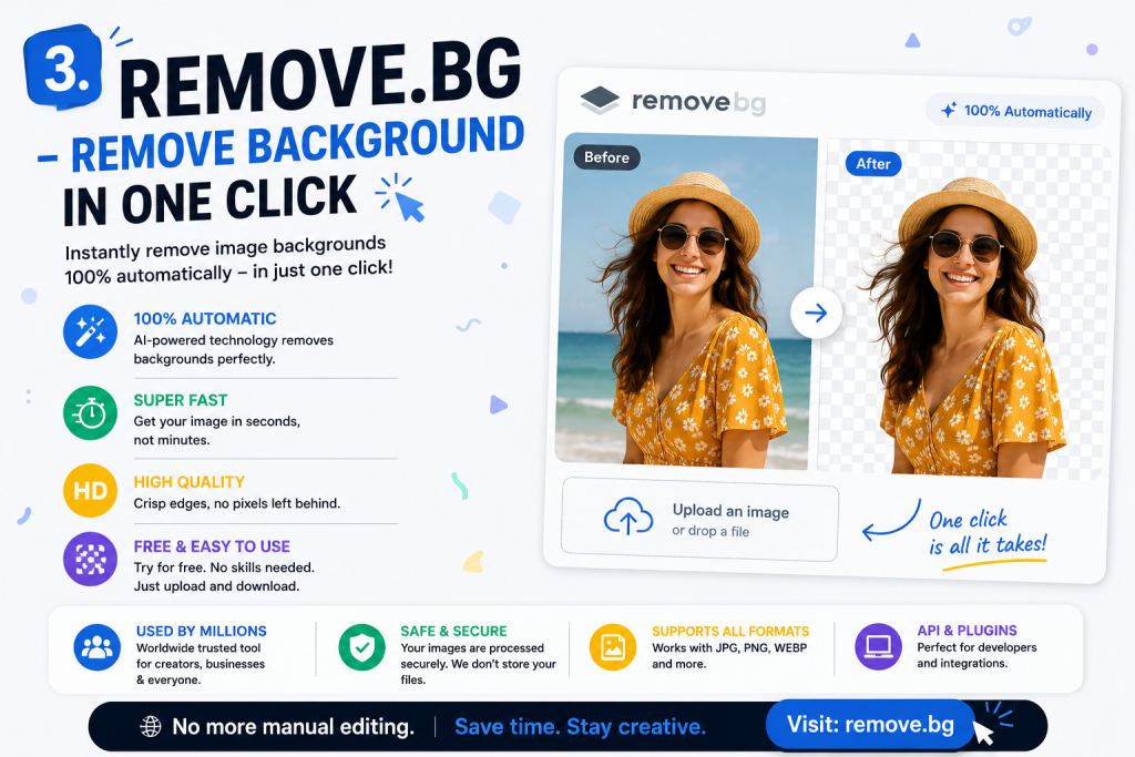 3. Remove.bg – Remove Background in One Click