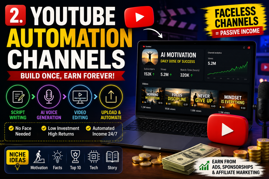 2. YouTube Automation Channels